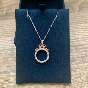 Enchanted Disney Fine Jewelry Rose Gold & Diamond Snow White Pendant Necklace